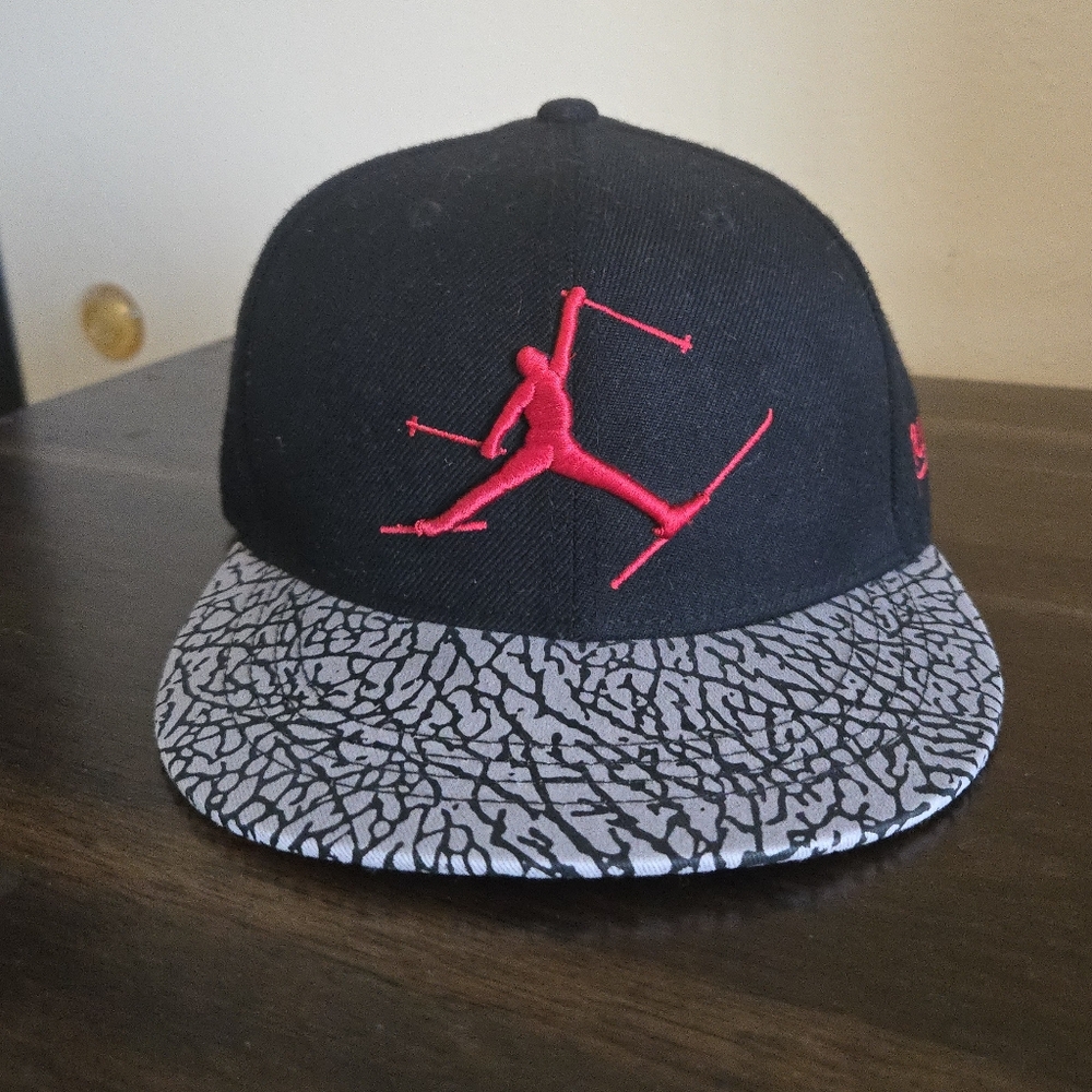 RARE (#3 out of 50 made) hat with Jumpman on SKIS!
